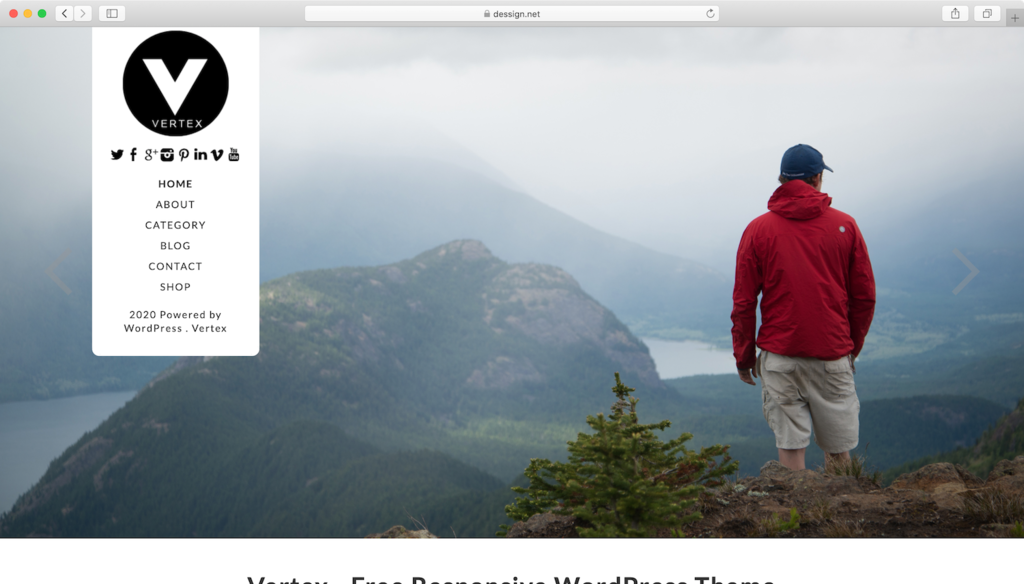 Vertex WordPress theme free
