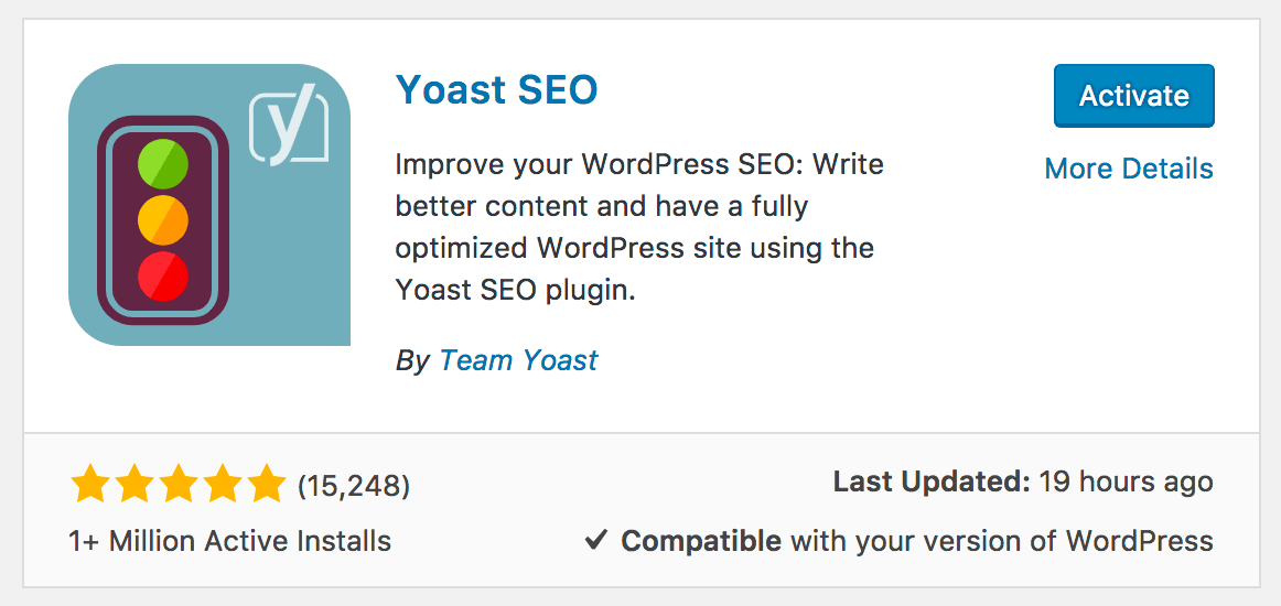 Aktivasi plugin WordPress