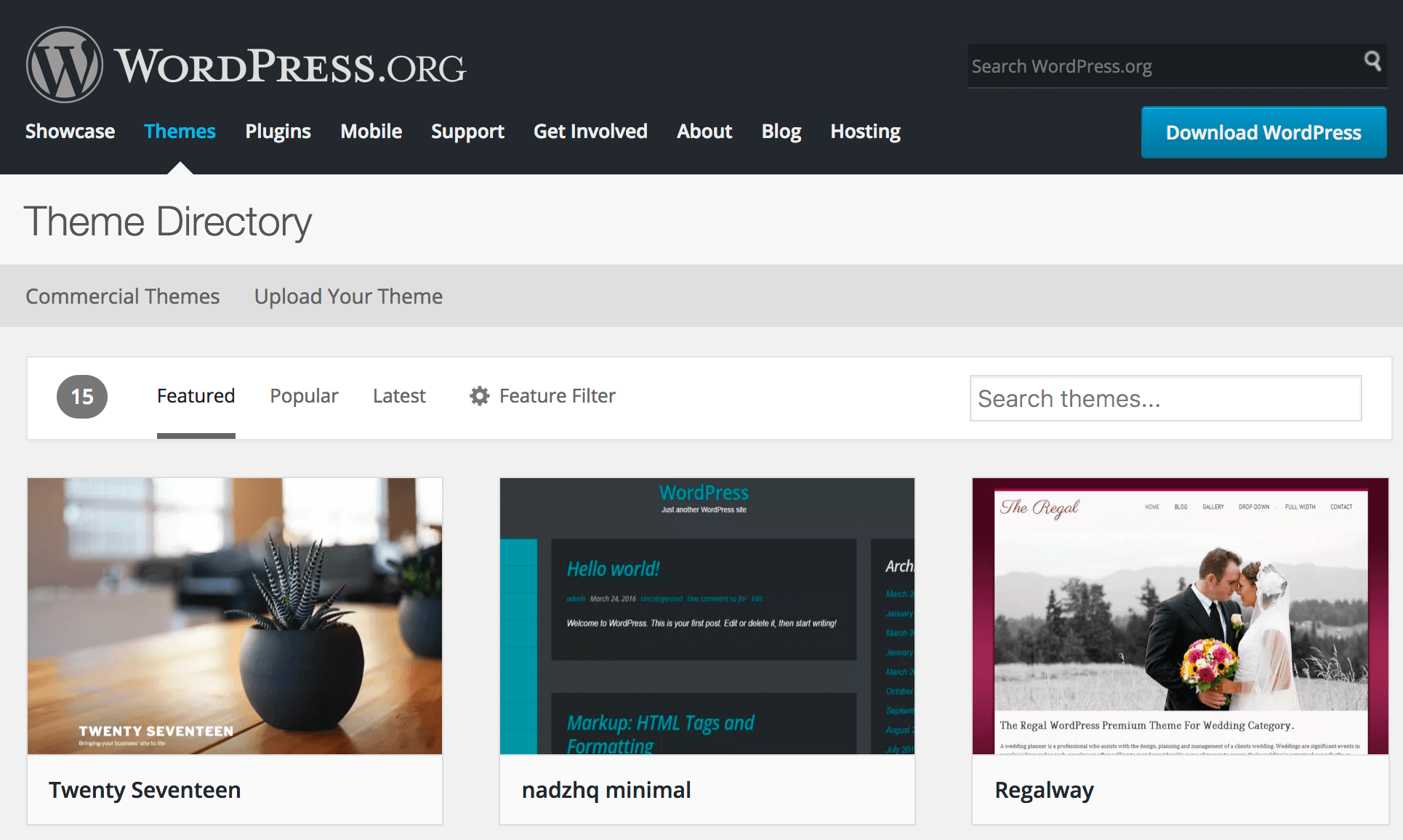 wordpress org themes - Cách tạo blog WordPress