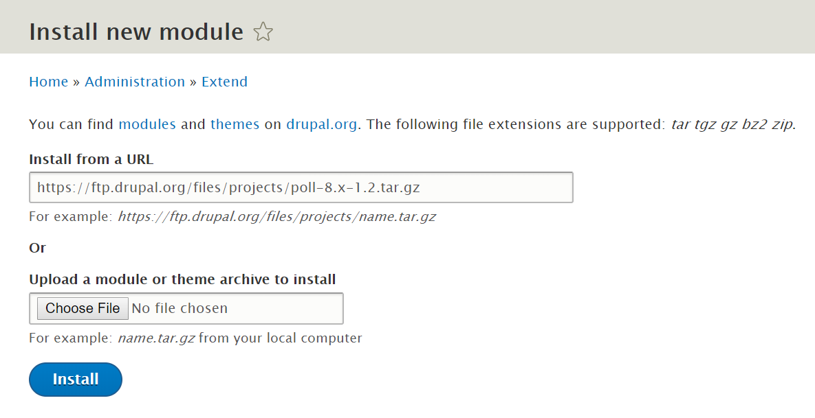 install a new module on drupal