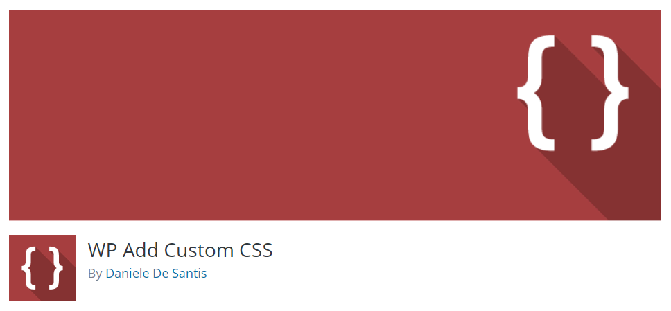 WP Add Custom CSS plugin banner