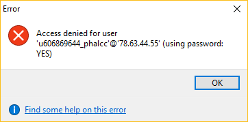 heidisql-access-denied-for-user