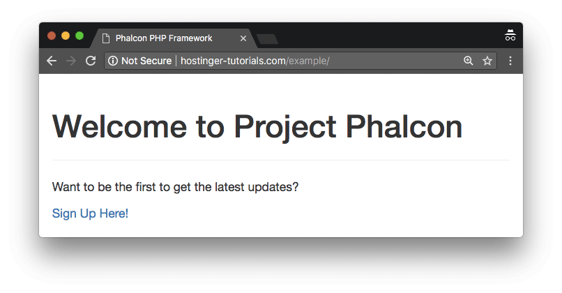 phalcon-framework-homepage
