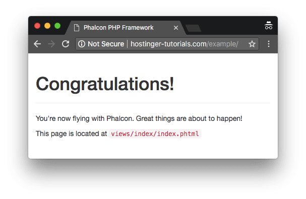 Phalcon Framework successfully launched on Hostinger shared hosting