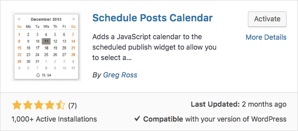 Menjadwalkan post di WordPress dengan plugin schedule posts calendar