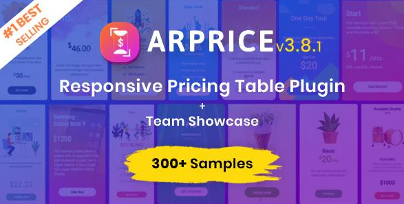 ArPrice WordPress Table Plugin Banner