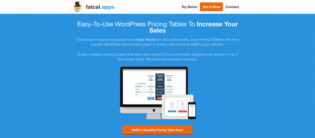 Easy Pricing WordPress Table Plugin