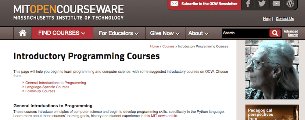 Learn coding online for free with MIT Open Courseware
