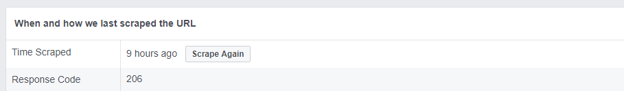 Telling the Facebook Debugger to scrape your content again