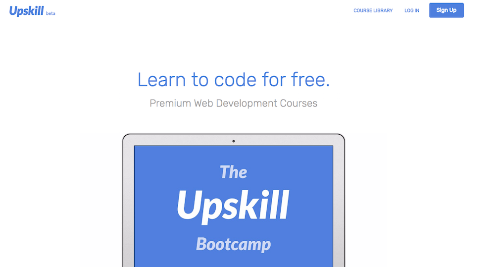 Learn coding online for free with Upskill