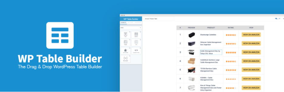 WP Table Builder WordPress Table Plugin Banner