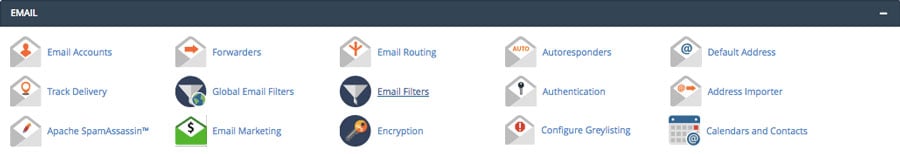 cPanel email management features