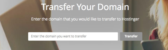 Domain transfer initiation on Hostinger