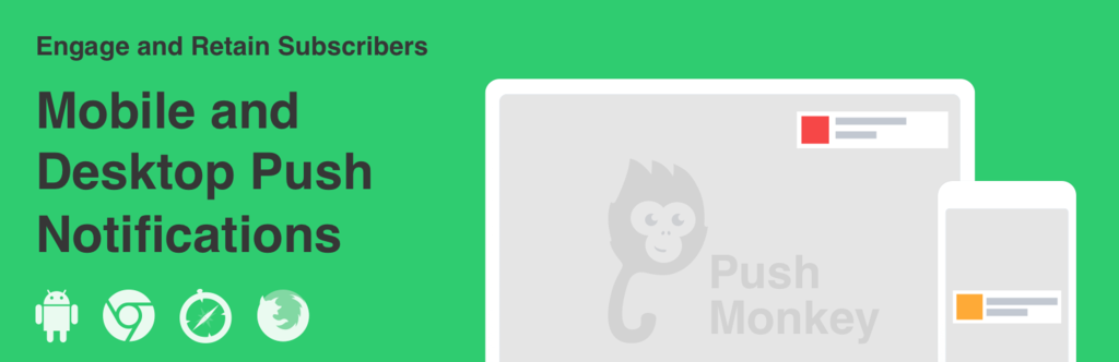 Screenshot of Push Monkey's plugin banner