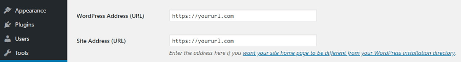 Changing your WordPress website's URL.