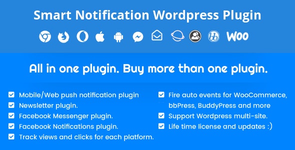 Screenshot of Smart Notification plugin's banner