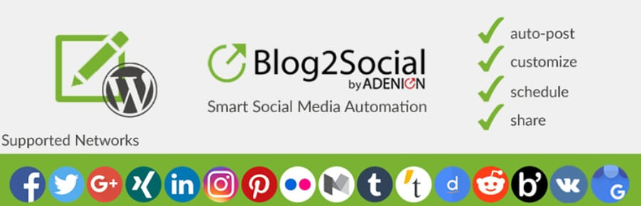 Le Plugin Blog2Social.