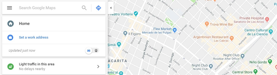 A Google Maps example.