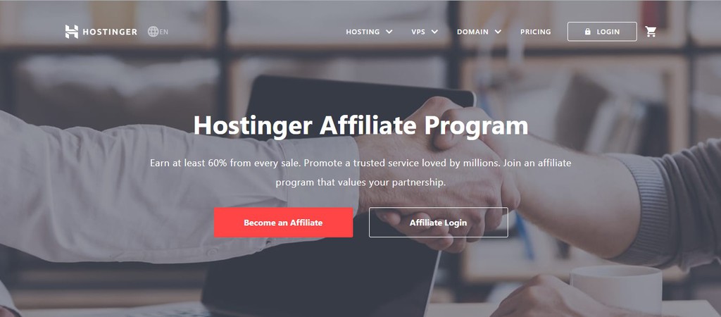 Hostinger Affiliate Program Banner