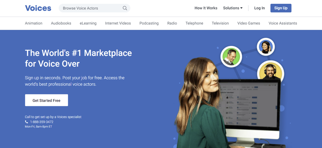 Voices homepage