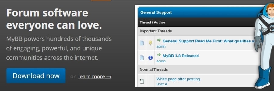 myBB software banner