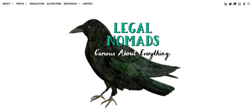 Legal Nomads blog page