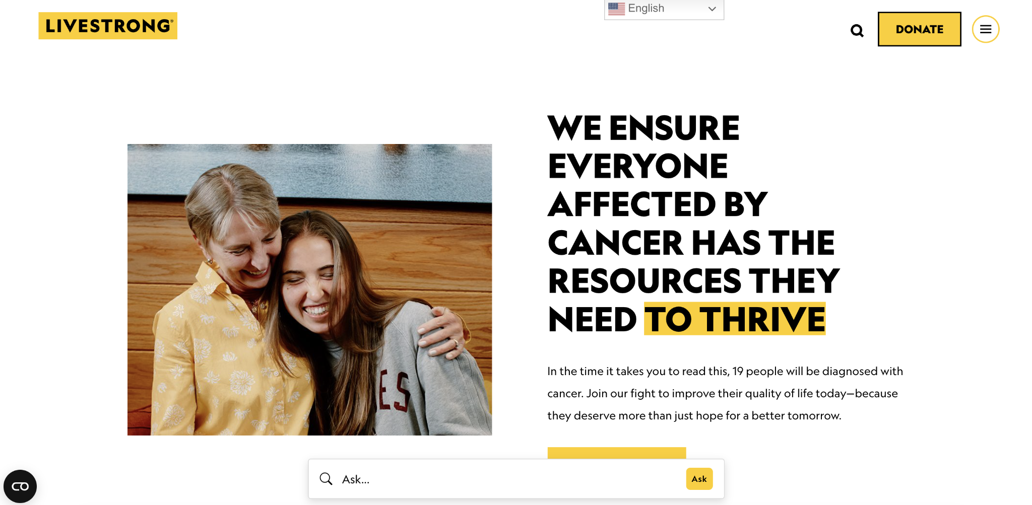 Livestrong nutrition website