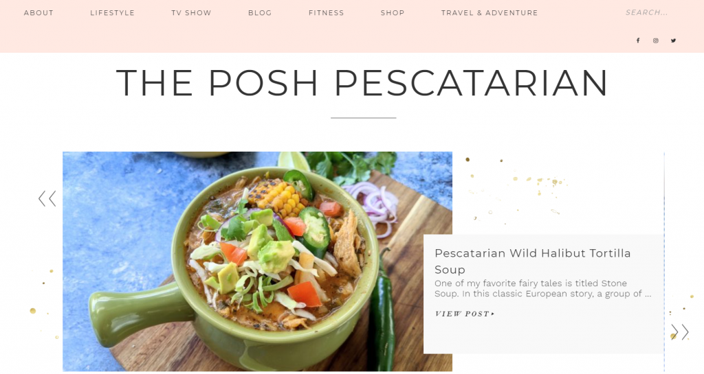 The Posh Pescatarian good blog