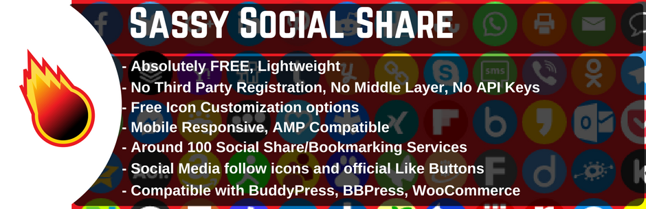 Sassy Social Share WordPress Social Media plugin