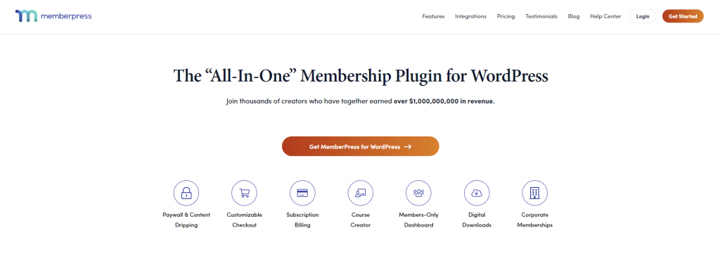 MemberPress is one of the best plugins for WordPress to create membership websites.
