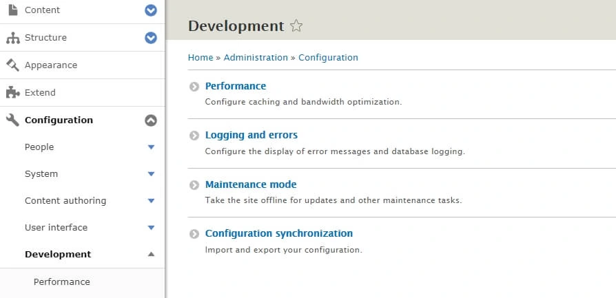 Drupal settings