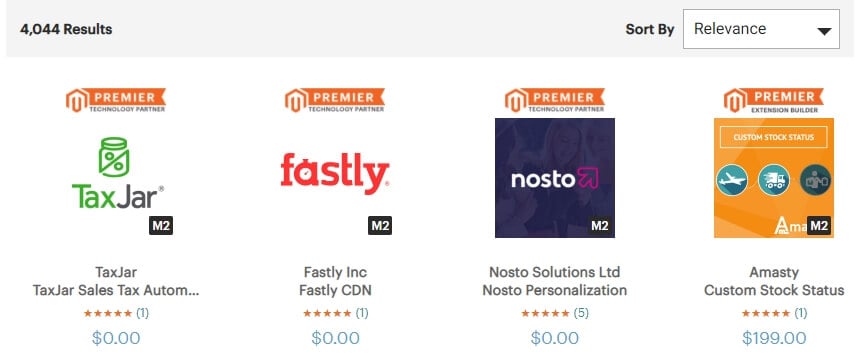 The Magento app marketplace.