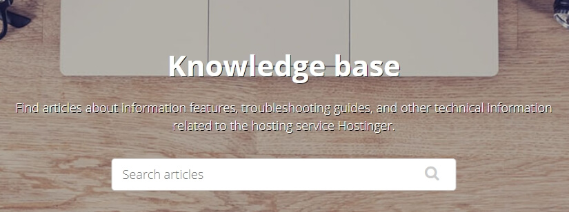 The Hostinger knowledge base.