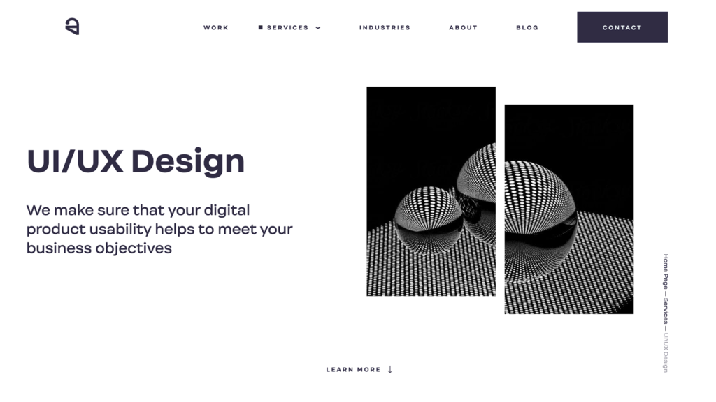 Ester's service page