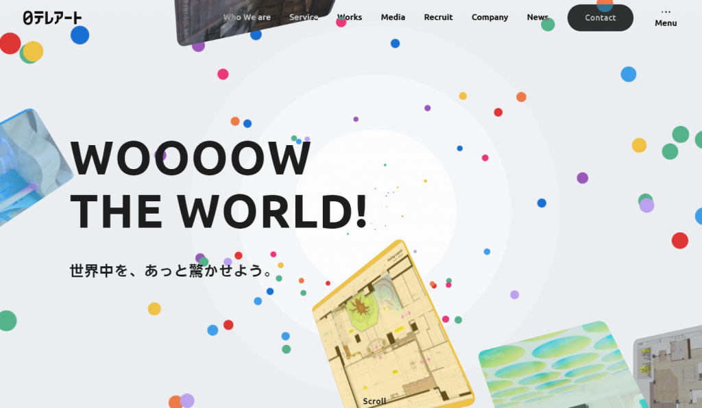 Nippon Television Art's homepage