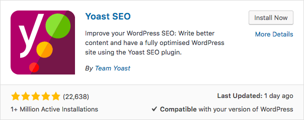 Plugin Yoast SEO pour WordPress