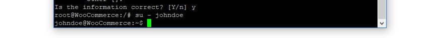Switching users via the command line.