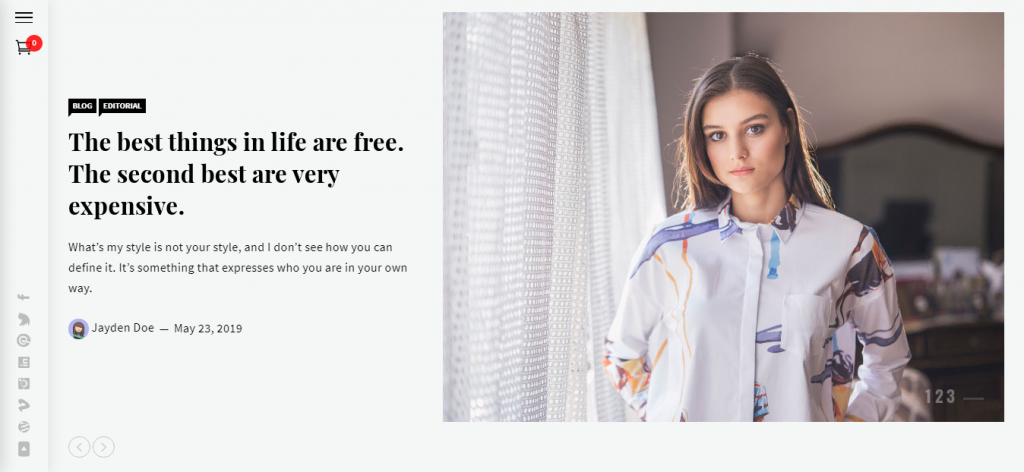 Minimal Blocks Free WordPress Blog Theme