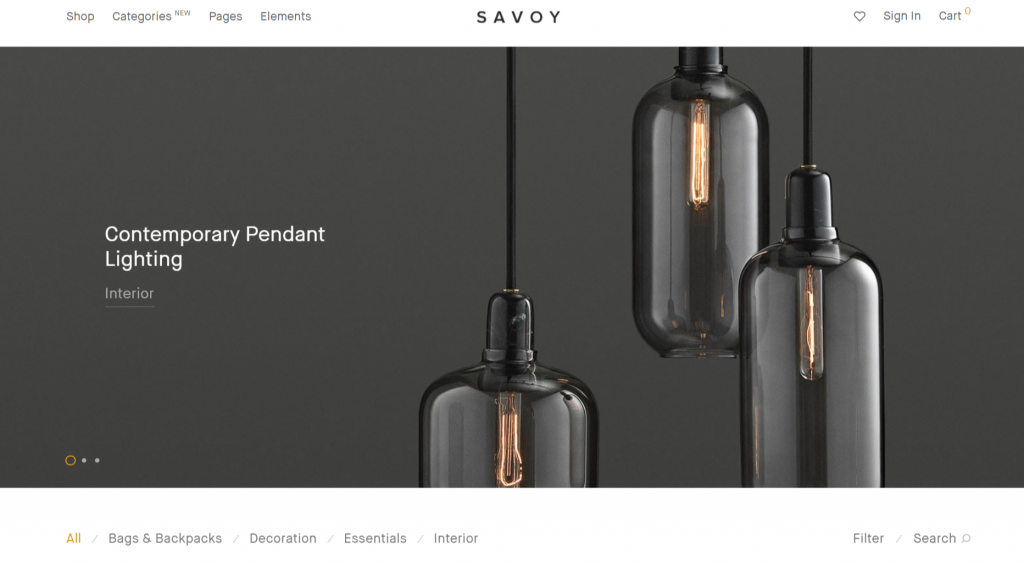 Savoy WordPress eCommerce Theme