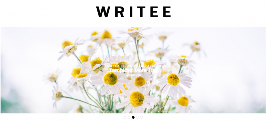 Writee Free WordPress Blog Theme