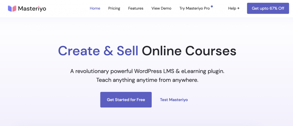 Masteriyo homepage
