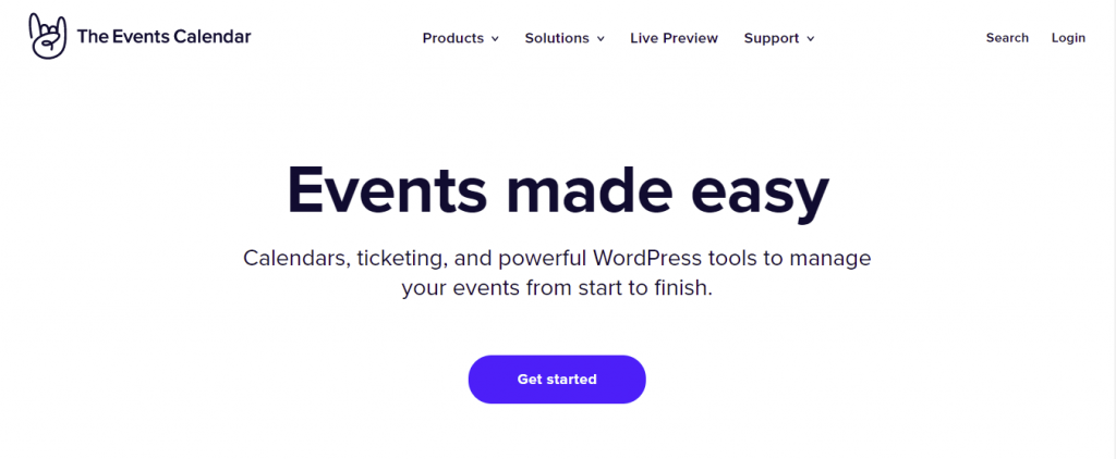 The Events Calendar official website