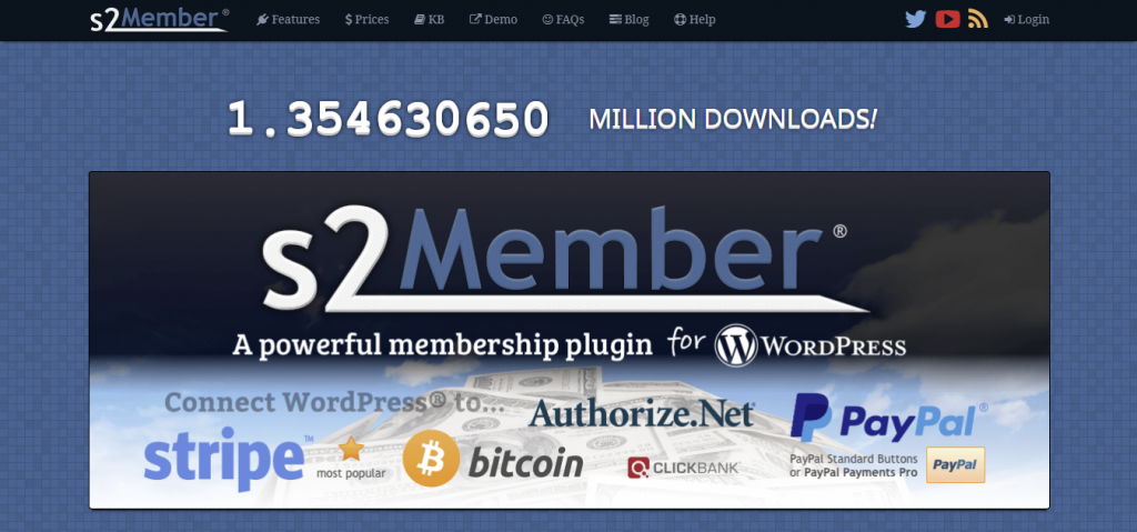 s2Member Framework homepage