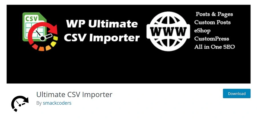 Ultimate CSV Importer plugin's page.