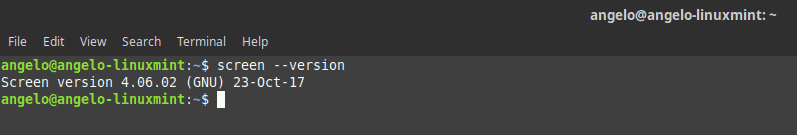 Checking the Version of Linux Screen on ubuntu