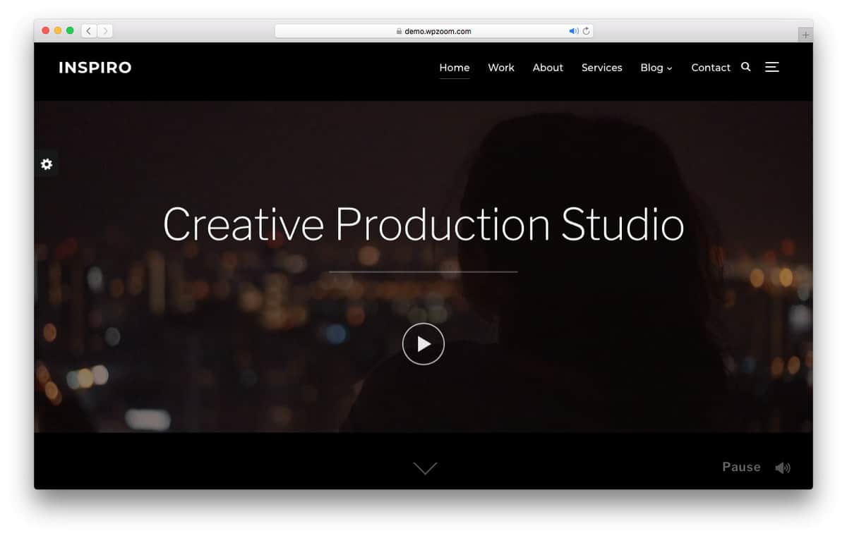 inspiro wordpress video theme