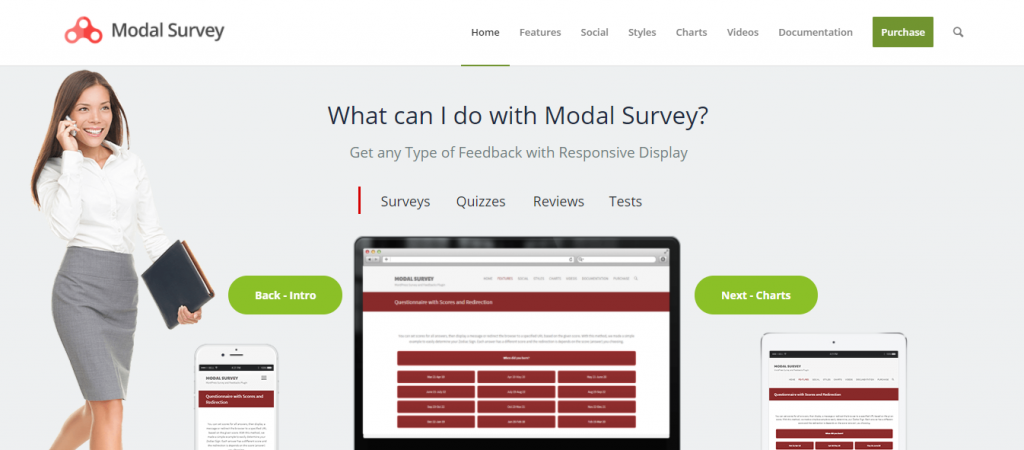 Modal Survey WordPress Quiz Plugin