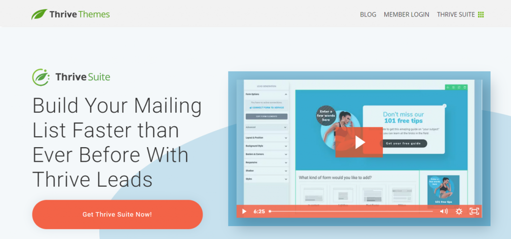 Thrive Leads WordPress Popup Plugin banner
