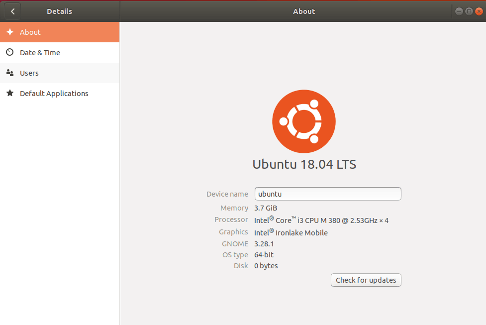 Check Ubuntu version through the GUI