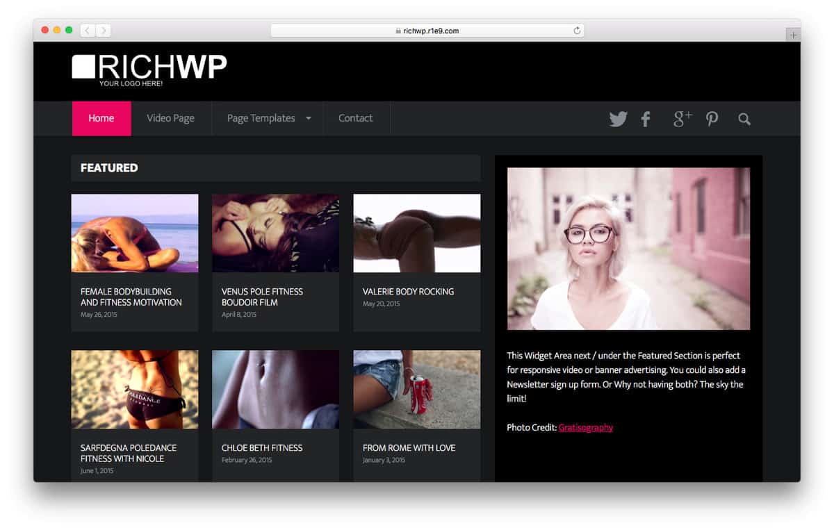 video world wordpress video theme